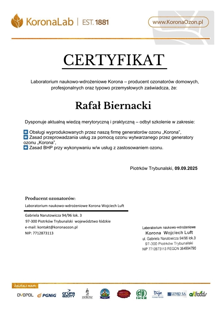 Certyfikat 19