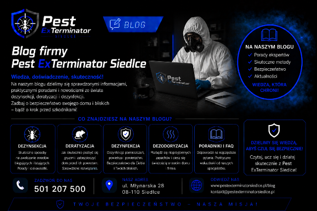 Blog firmy Pest ExTerminator Siedlce – poradniki, usługi i wiedza DDD