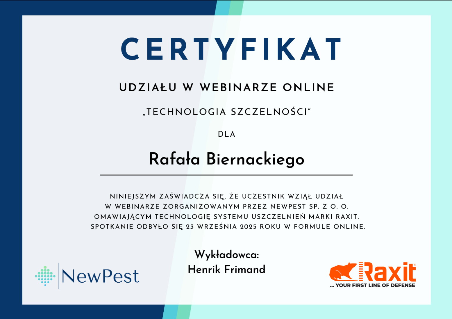 Certyfikat 11